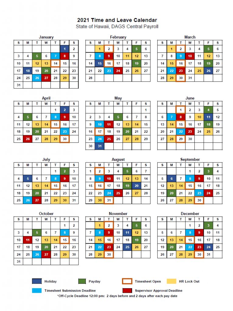 State of Hawaii Payroll Calendar 2024 2024 Payroll Calendar