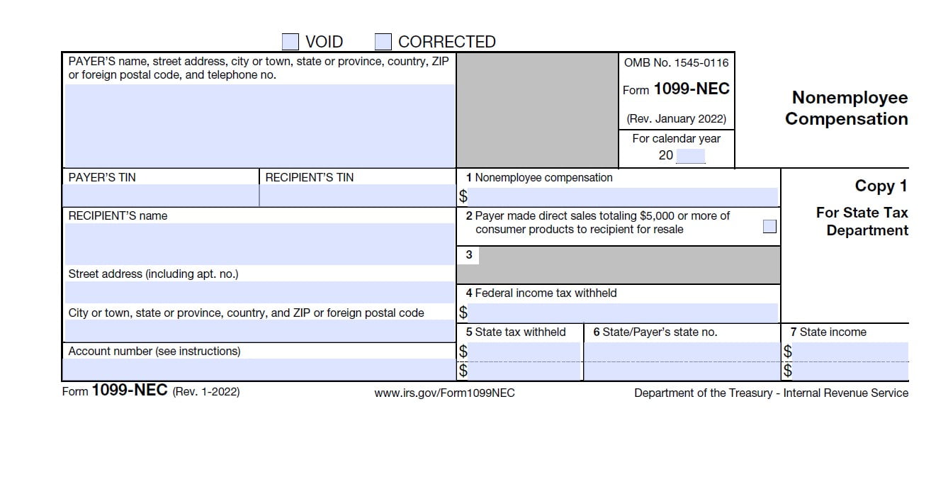 Printable 1099 NEC Form 2024 2024 Payroll Calendar