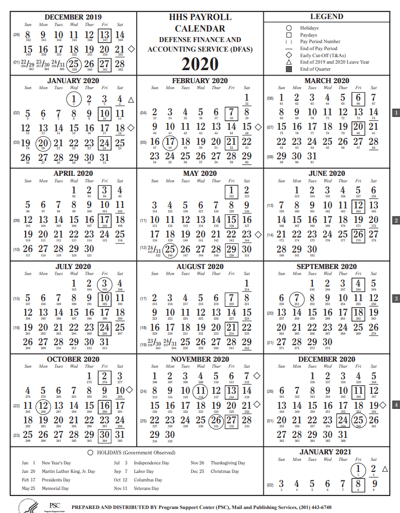 HHS Payroll Calendar 2021 Payroll Calendar