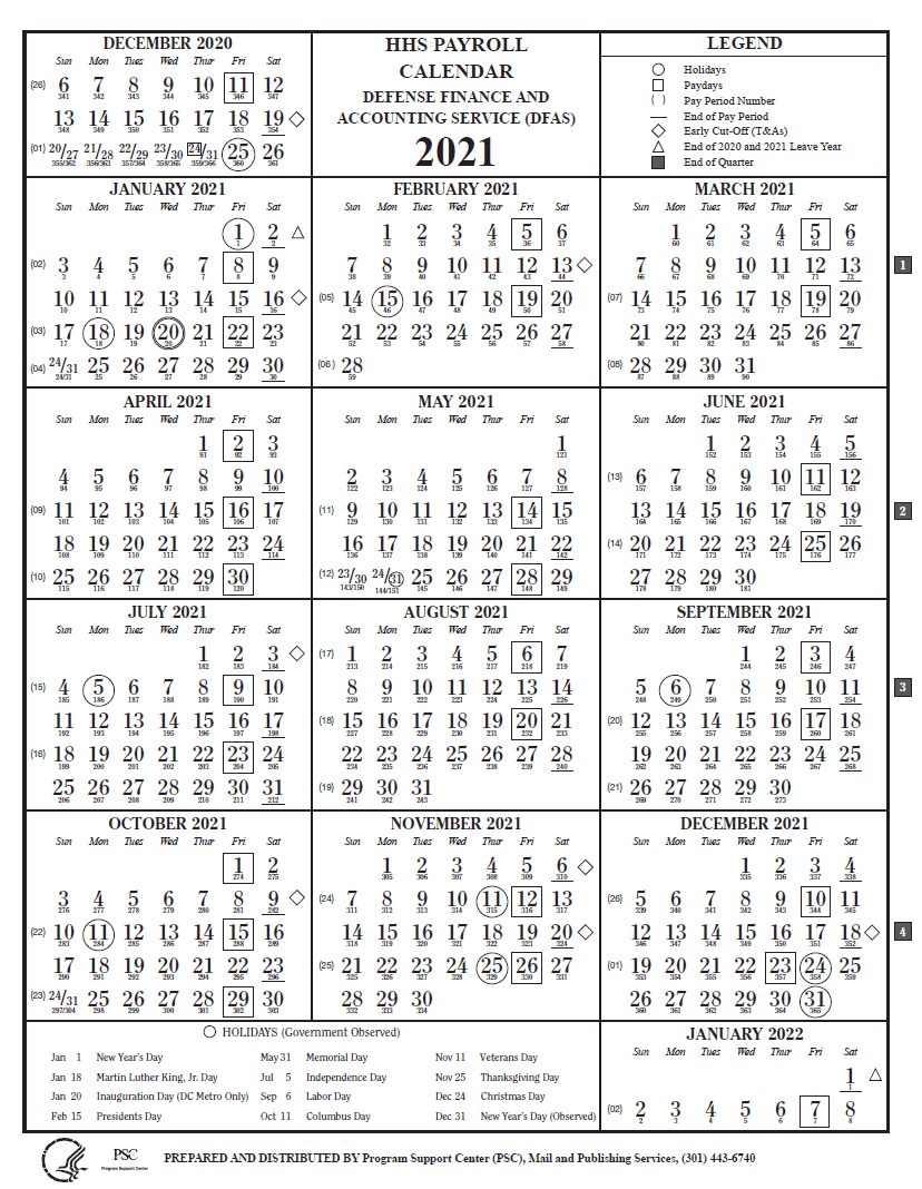 Hhs Payroll Calendar 2021 Payroll Calendar