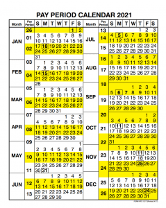 USDA Payroll Calendar 2020