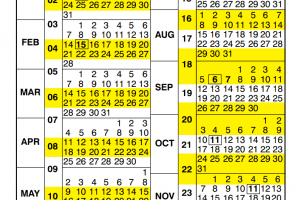 USDA Payroll Calendar 2025