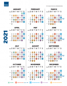 2021 OPM Payroll Calendars Printable 2021