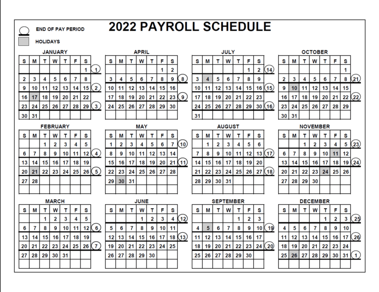 Boeing Payroll Calendar 2022 Printable Calendar 2023