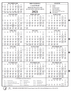 NIH Payroll Calendar 2021