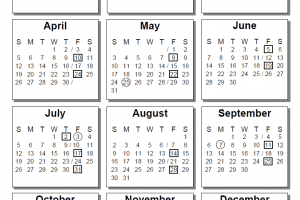 State of Iowa Payroll Calendar 2025