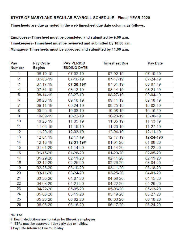 State of Maryland Payroll Calendar 2024 2024 Payroll Calendar