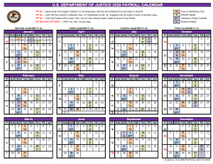DoJ Payroll Calendar