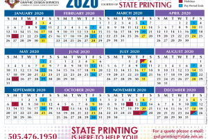 State of New Mexico Payroll Calendar 2025