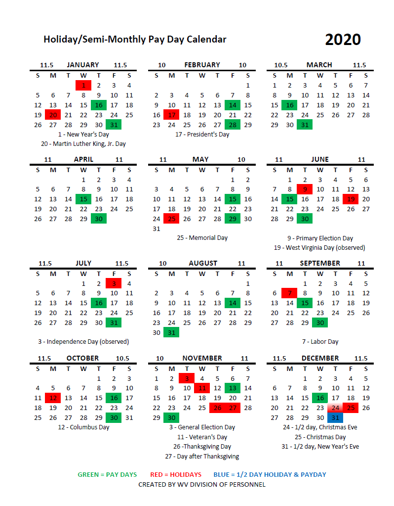 Virginia State Pay And Holiday Calendar 2024 Danya Ellette