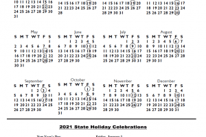 State of Rhode Island Payroll Calendar 2022