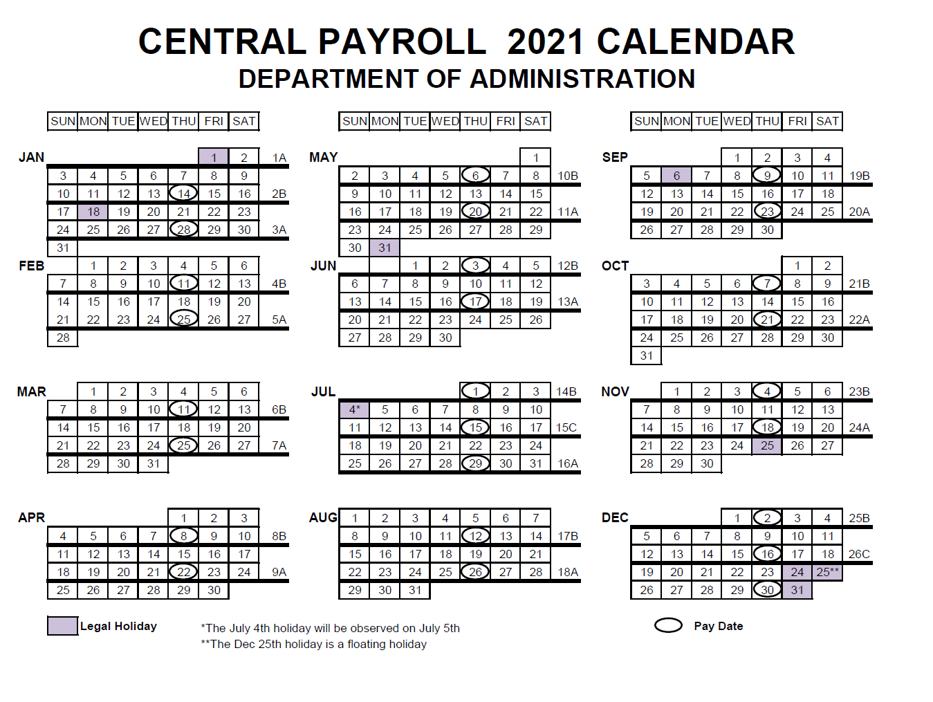 State of Wisconsin Payroll Calendar 2024 2024 Payroll Calendar
