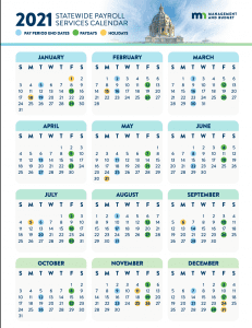 MMB Payroll Calendar 2021