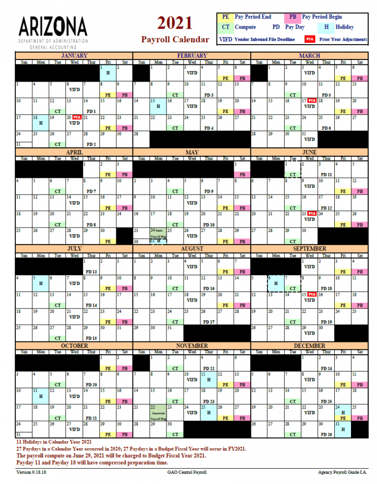 Tucson City Payroll Calendar 2022 2022 Payroll Calendar