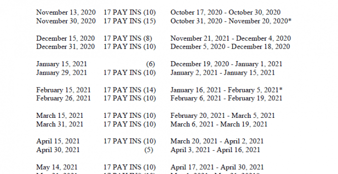 Public School Payroll | Payroll Calendar