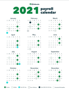 State Farm Payroll Calendar 2021