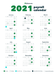 Sephora Payroll Calendar 2021