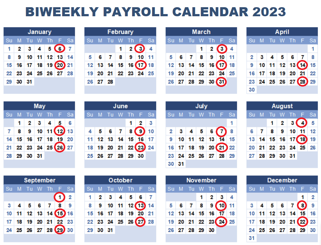 Deloitte Payroll Calendar 2023 